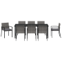 Juego de Comedor de Jardín 9 Piezas Gris Ratán de Polietileno de , Sillas de jardín - Ref: Foro24-3379260, Precio: 503,14 €, ...
