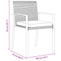 Juego de Comedor de Jardín 9 Piezas Gris Ratán de Polietileno de , Sillas de jardín - Ref: Foro24-3379260, Precio: 503,14 €, ...