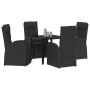Conjunto de Muebles de Comedor de Jardín de 5 Piezas con