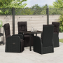 Conjunto de Muebles de Comedor de Jardín de 5 Piezas con