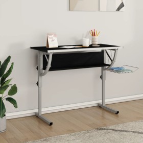 Mesa de dibujo madera y acero negro y gris 110x53x(58-87) cm de vidaXL, Escritorios - Ref: Foro24-340929, Precio: 82,68 €, De...