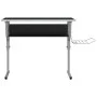 Drawing table made of wood and black and gray steel, measuring 110x53x(58-87) cm. by vidaXL, Desks - Ref: Foro24-340929, Pric...
