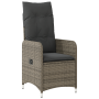 Set de Comedor de Jardín de 5 Piezas con Cojines Poliratán Gris de , Sillas de jardín - Ref: Foro24-3379647, Precio: 542,16 €...