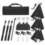 Photo studio kit with lighting set and background by vidaXL, Flashes and studio lighting - Ref: Foro24-3094680, Price: 221,67...