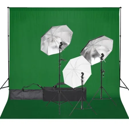 Photo studio kit with lighting set and background by vidaXL, Flashes and studio lighting - Ref: Foro24-3094700, Price: 153,48...