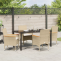 Conjunto de Comedor de Jardín de 5 Piezas con Cojines Beige de , Sillas de jardín - Ref: Foro24-3379858, Precio: 400,62 €, De...