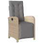 Conjunto de comedor de jardín de 7 piezas con cojines de ratán poliéster beige de , Sillas de jardín - Ref: Foro24-3380342, P...