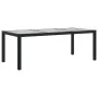 Garden dining set 7 pieces black synthetic rattan by vidaXL, Garden sets - Ref: Foro24-3094869, Price: 558,32 €, Discount: %