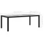 Juego de comedor de jardín 7 piezas ratán sintético negro de vidaXL, Conjuntos de jardín - Ref: Foro24-3094869, Precio: 558,3...