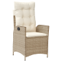 Set de Comedor de Jardín de 5 Piezas con Cojines Beige Poliratán de , Sillas de jardín - Ref: Foro24-3380507, Precio: 556,37 ...