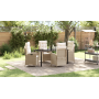Set de Comedor de Jardín de 5 Piezas con Cojines Beige Poliratán de , Sillas de jardín - Ref: Foro24-3380508, Precio: 570,88 ...