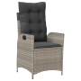 Set de Comedor de Jardín de 5 Piezas con Cojines Gris Claro Poliratán de , Sillas de jardín - Ref: Foro24-3380521, Precio: 53...