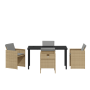 Conjunto de Comedor de Jardín de 5 Piezas con Cojines Beige Poliratán de , Sillas de jardín - Ref: Foro24-3380614, Precio: 27...