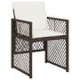 Conjunto de Comedor Jardín de 5 Piezas con Cojines Marrón Ratán Sintético | Foro24.es | Tu tienda online para hogar, jardín y más Foro24.es