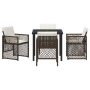 Conjunto de Comedor Jardín de 5 Piezas con Cojines Marrón Ratán Sintético | Foro24.es | Tu tienda online para hogar, jardín y más Foro24.es