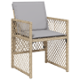 Conjunto de Comedor de Jardín  de 5 Piezas con Cojines Beige de Ratán Poliéster | Foro24.es | Tu tienda online para hogar, jardín y más Foro24.es