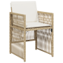 Juego de Comedor de Jardín de 9 Piezas con Cojines Beige de Poliratán de , Mesas de jardín - Ref: Foro24-3380664, Precio: 491...
