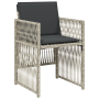 Juego de Comedor de Jardín de 9 Piezas con Cojines Gris Claro de , Mesas de jardín - Ref: Foro24-3380668, Precio: 507,18 €, D...