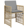 Juego de Comedor de Jardín de 5 Piezas con Cojines Beige de Ratán de , Mesas de jardín - Ref: Foro24-3380669, Precio: 262,41 ...