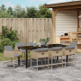 Conjunto de Comedor de Jardín de 9 Piezas con Cojines Beige de Poliratán | Foro24.es | Tu tienda online para hogar, jardín y más Foro24.es