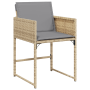 Conjunto de Comedor de Jardín de 9 Piezas con Cojines Beige de Poliratán | Foro24.es | Tu tienda online para hogar, jardín y más Foro24.es