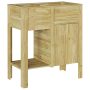 Cama Elevada de Jardín con Almacenamiento 85x46x96 cm Madera Tratada de Pino de , Maceteros y jardineras - Ref: Foro24-338587...