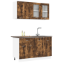 Conjunto de 4 gabinetes de cocina de roble ahumado en madera | Foro24.es | Tu tienda online para hogar, jardín y más Foro24.es