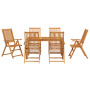 Juego de Comedor de Jardín de 7 Piezas de Madera Maciza de Acacia de , Mesas de jardín - Ref: Foro24-3394735, Precio: 546,36 ...