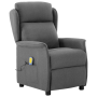 Silla de masaje de tela gris claro de , Sillones de masaje eléctricos - Ref: Foro24-348349, Precio: 229,38 €, Descuento: %