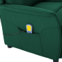 Silla de Masaje Verde Oscuro de Tela de , Sillones de masaje eléctricos - Ref: Foro24-348355, Precio: 229,38 €, Descuento: %