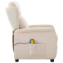 Sillón de Masaje de Tela Crema de , Sillones de masaje eléctricos - Ref: Foro24-348358, Precio: 229,38 €, Descuento: %