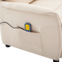 Sillón de Masaje de Tela Crema de , Sillones de masaje eléctricos - Ref: Foro24-348358, Precio: 229,38 €, Descuento: %