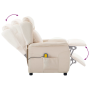 Sillón de Masaje de Tela Crema de , Sillones de masaje eléctricos - Ref: Foro24-348358, Precio: 229,38 €, Descuento: %