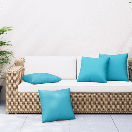Cojines Scatter 4 pcs Turquesa 40x40 cm de , Cojines para sillas y sofás - Ref: Foro24-360380, Precio: 35,76 €, Descuento: %