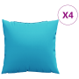 Cojines Scatter 4 pcs Turquesa 40x40 cm de , Cojines para sillas y sofás - Ref: Foro24-360380, Precio: 35,76 €, Descuento: %