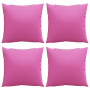 Funda de Almohada 4 pcs Rosa 60x60 cm Tela de , Cojines para sillas y sofás - Ref: Foro24-360423, Precio: 69,80 €, Descuento: %