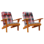 Almohadas rojas para silla Patrón de cuadros rojos Mezcla de algodón de , Cojines para sillas y sofás - Ref: Foro24-361843, P...