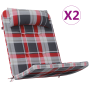 Almohadas rojas para silla Patrón de cuadros rojos Mezcla de algodón de , Cojines para sillas y sofás - Ref: Foro24-361843, P...