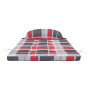 Almohadas rojas para silla Patrón de cuadros rojos Mezcla de algodón de , Cojines para sillas y sofás - Ref: Foro24-361843, P...