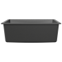 Fregadero de cocina con orificio de desbordamiento en granito gris de , Fregaderos - Ref: Foro24-4012348, Precio: 163,62 €