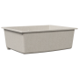 Fregadero de cocina con agujero de desbordamiento de granito beige de , Fregaderos - Ref: Foro24-4012349, Precio: 160,93 €