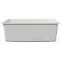 Lavabo de Cocina Blanco Granito con Orificio de Desbordamiento de , Fregaderos - Ref: Foro24-4012350, Precio: 163,62 €