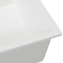 Lavabo de Cocina Blanco Granito con Orificio de Desbordamiento de , Fregaderos - Ref: Foro24-4012350, Precio: 163,62 €
