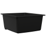 Fregadero de cocina con agujero de desbordamiento en granito negro de , Fregaderos - Ref: Foro24-4012351, Precio: 144,75 €