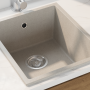 Fregadero de Cocina con Orificio de Desbordamiento en Granito Beige de , Fregaderos - Ref: Foro24-4012353, Precio: 144,75 €