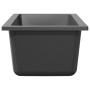 Fregadero de cocina con desbordamiento en granito gris de , Fregaderos - Ref: Foro24-4012356, Precio: 105,73 €