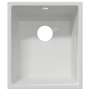 Fregadero de cocina con orificio de desbordamiento en granito blanco de , Fregaderos - Ref: Foro24-4012354, Precio: 147,44 €