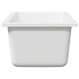 Fregadero de Cocina con Orificio de Desbordamiento en Granito Blanco de , Fregaderos - Ref: Foro24-4012358, Precio: 105,73 €