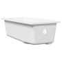 Fregadero de Cocina con Orificio de Desbordamiento en Granito Blanco de , Fregaderos - Ref: Foro24-4012358, Precio: 105,73 €
