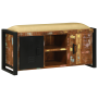 Banco de Madera Sólida Multicolor 100x35x50 cm Recuperada de , Bancos para recibidores y almacenamiento - Ref: Foro24-4013618...